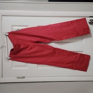 NWT New Directions Pink Polka Dot Petite Pants